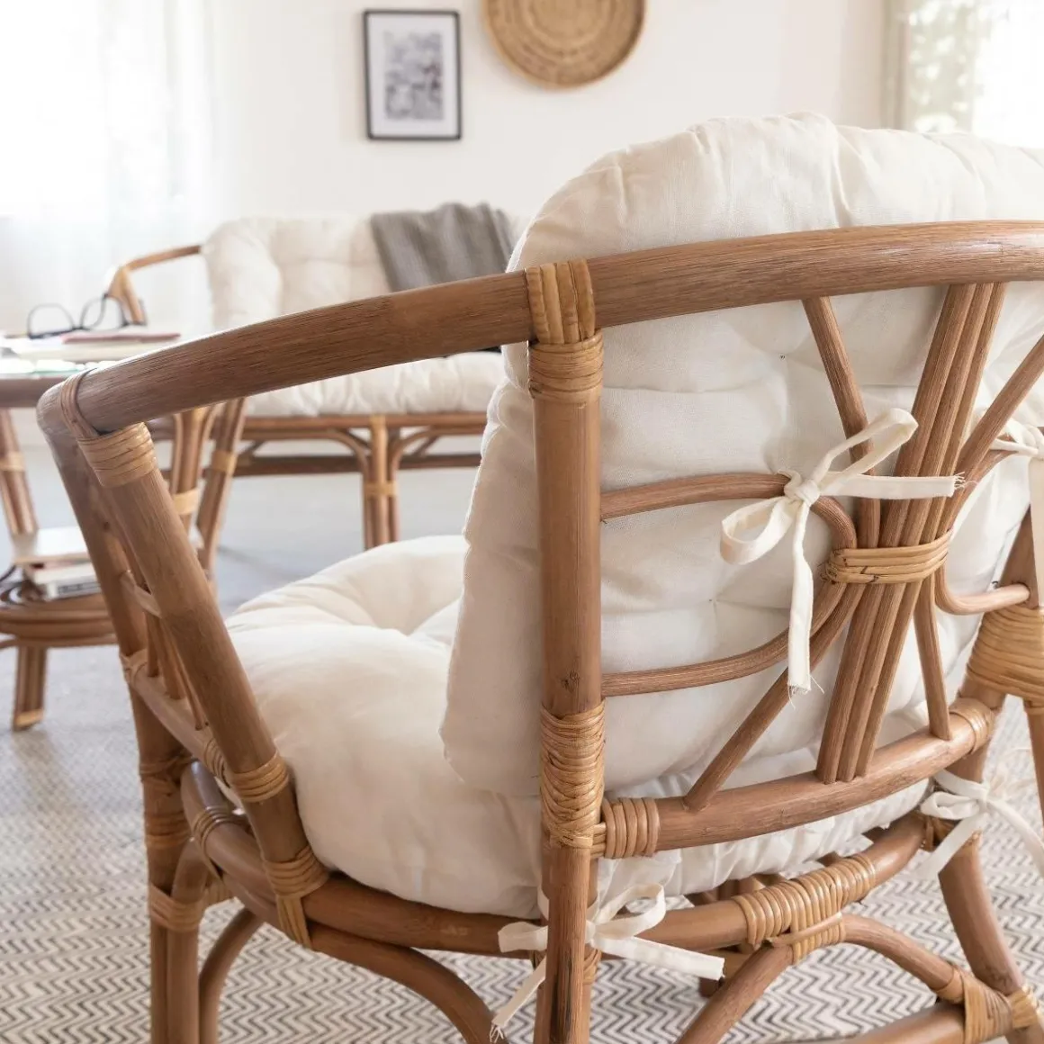 Salon de jardin en rotin 4 places Rattan