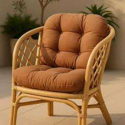 Salon de jardin en rotin terracotta 4 places Rattan