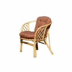 Salon de jardin en rotin terracotta 4 places Rattan