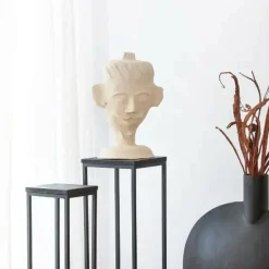 Sculpture buste homme en papier mâché Antoine