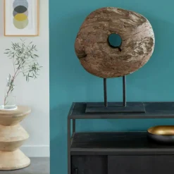 Sculpture en bois et métal Fannie