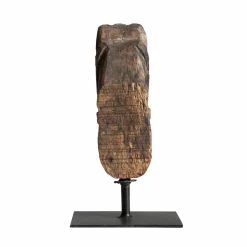 Sculpture en bois et métal Léonie