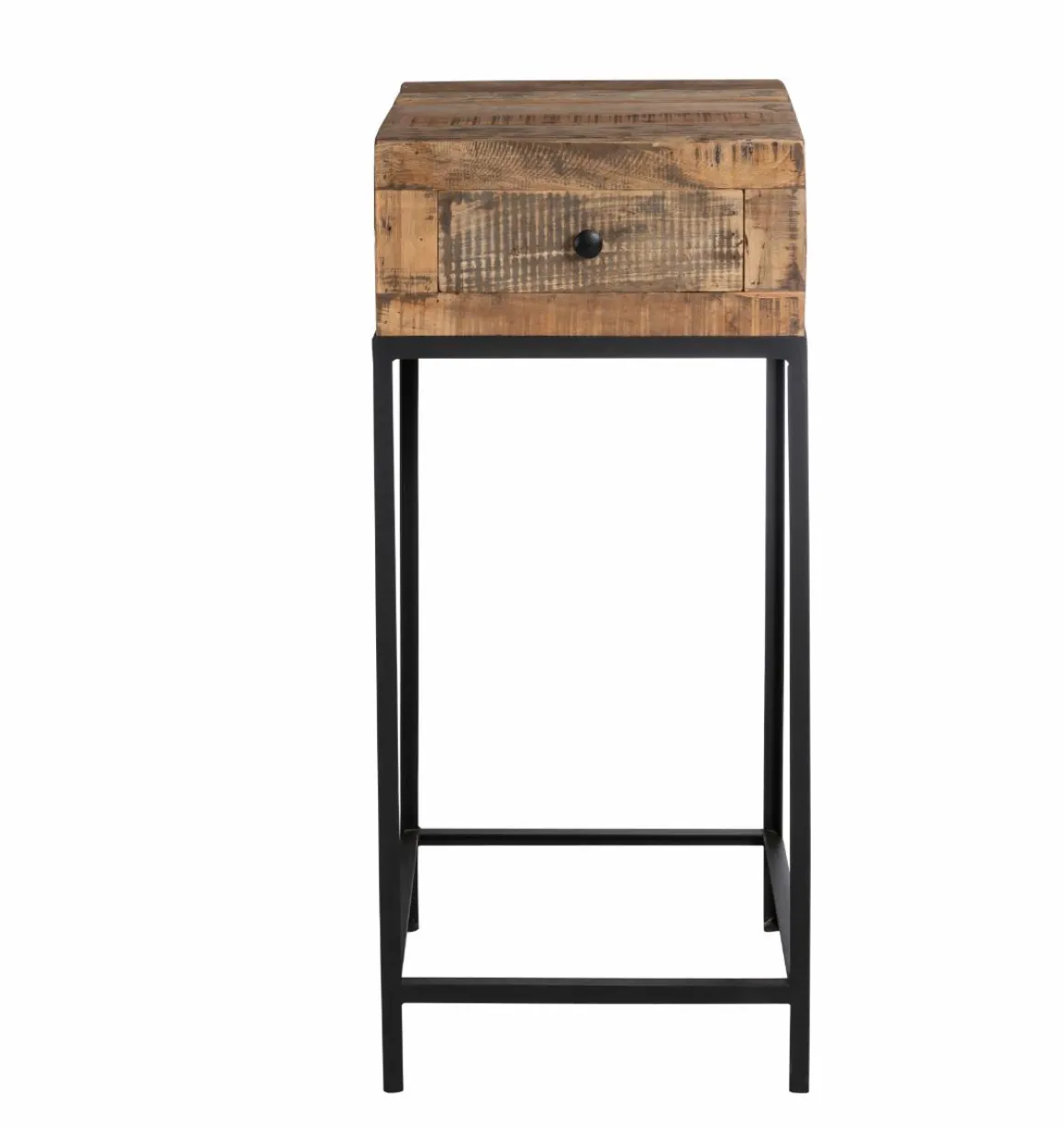 Sellette en bois recyclé et métal Vicky