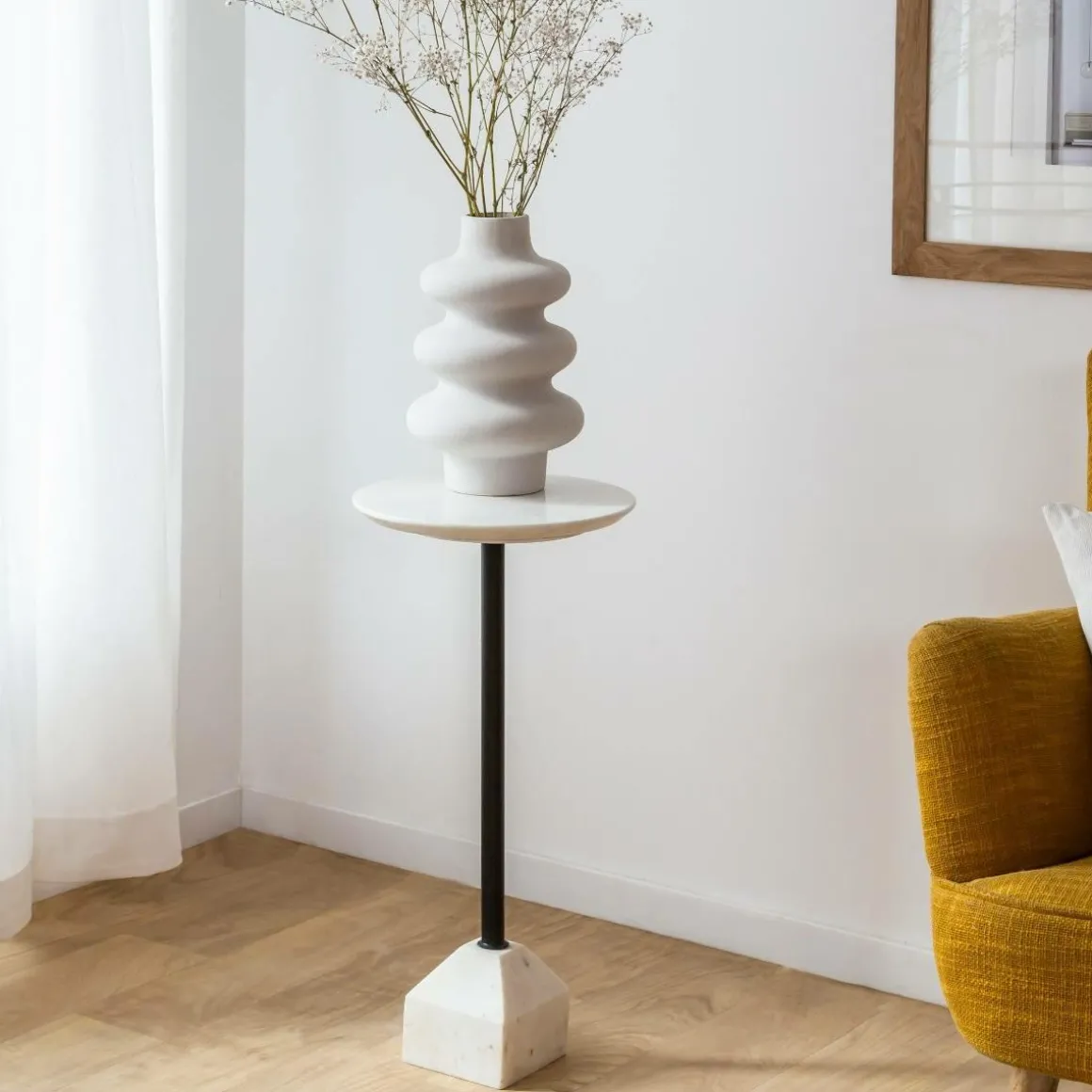 Sellette en marbre Cassiopée