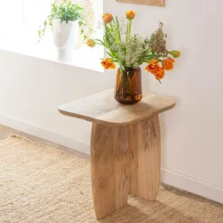 Set de 2 tables basses en bois de manguier Tom