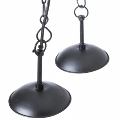 Suspension en métal noire intérieur doré Clémence