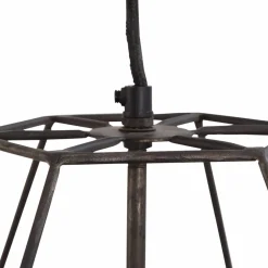 Suspension graphique en métal noir Jim