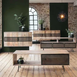 Suspension graphique en métal noir Jim