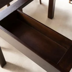 Table à manger avec allonges en bois de manguier Syanna