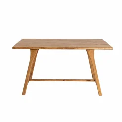 Table à manger haute + 2 bancs en bois d'acacia Orane