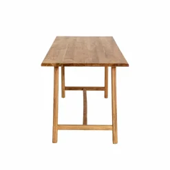 Table à manger haute + 2 bancs en bois d'acacia Orane