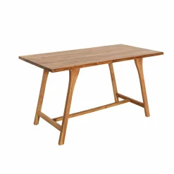 Table à manger haute + 2 bancs en bois d'acacia Orane