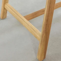 Table à manger haute + 2 bancs en bois d'acacia Orane