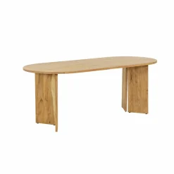 Table à manger ovale en bois d'acacia Elwen