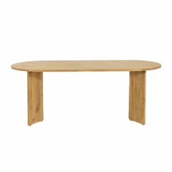 Table à manger ovale en bois d'acacia Elwen