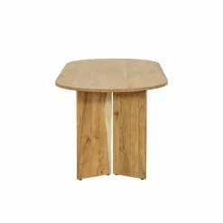 Table à manger ovale en bois d'acacia Elwen