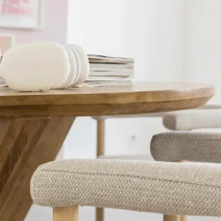 Table à manger ovale en bois de manguier Maloé