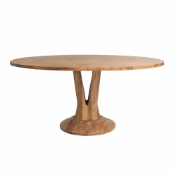 Table à manger ovale en bois d'acacia 175 cm Sauge
