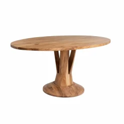 Table à manger ovale en bois d'acacia 175 cm Sauge