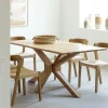 Table à manger rectangulaire en bois d'acacia Izel