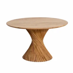 Table à manger ronde en bois d'acacia Orane
