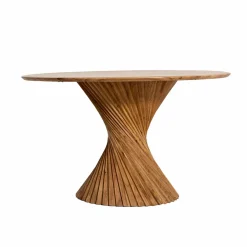 Table à manger ronde en bois d'acacia Orane