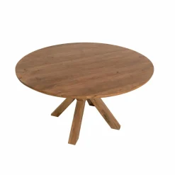 Table à manger ronde en manguier Maloé