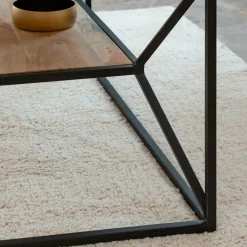 Table basse à double plateau en bois d'acacia Flavia