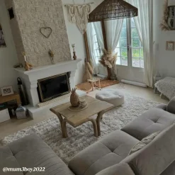 Table basse carré en bois de manguier Zola