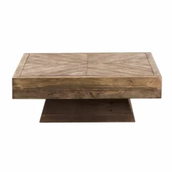 Table basse carrée en bois recyclé Blaise