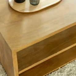Table basse design en bois de manguier Alwen