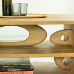 Table basse design en bois de manguier Alwen