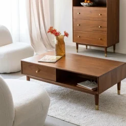 Table basse en bois d'acacia Emiel