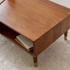 Table basse en bois d'acacia Emiel