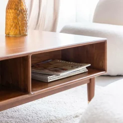 Table basse en bois d'acacia Emiel