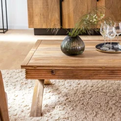 Table basse en bois de manguier à allonges Luce