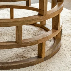 Table basse en bois de manguier et terrazzo Ambrine