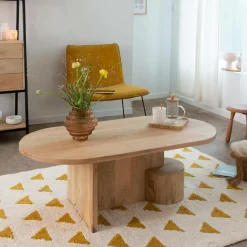 Table basse en bois de manguier Edouard