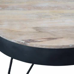 Table basse en bois de manguier et métal Locker