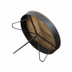 Table basse en bois de manguier et métal Locker