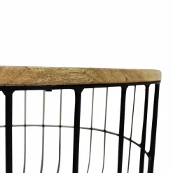 Table basse en bois de manguier et métal Ella