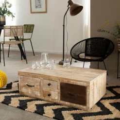 Table basse en bois de manguier Pio