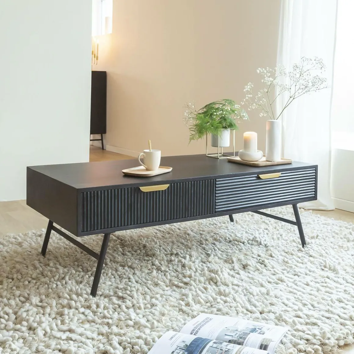 Table basse en bois de manguier James