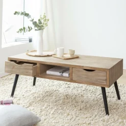 Table basse en bois de sapin Natural