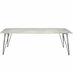 Table basse en ciment et métal Grey