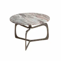Table basse en marbre et métal Valou