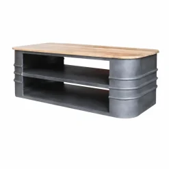 Table basse en métal et bois Locker
