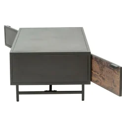 Table basse en métal noir Claudine