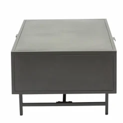 Table basse en métal noir Claudine