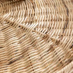 Table basse en rotin et métal Julie